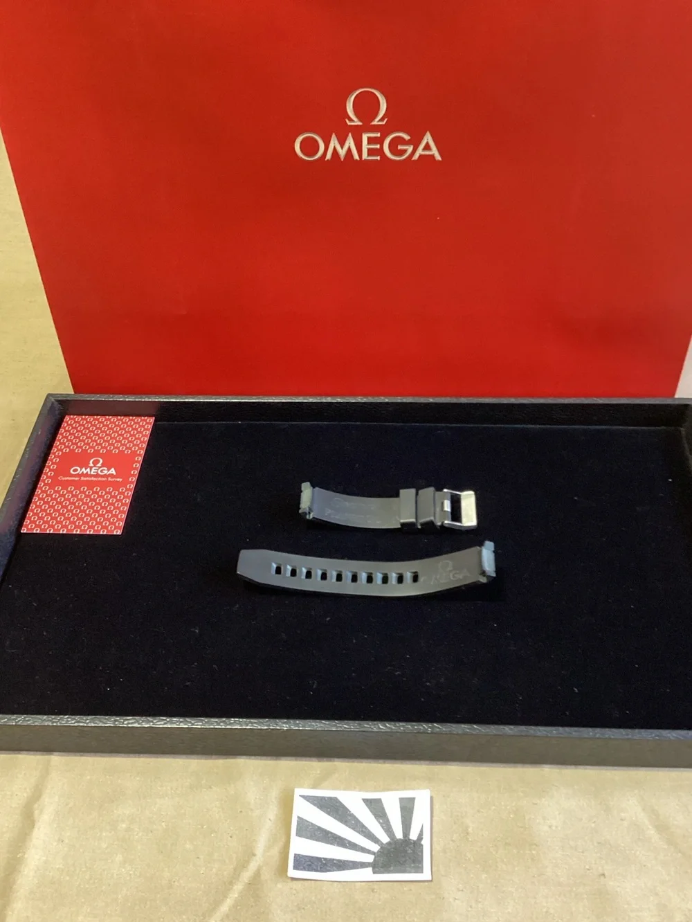 Omega Planet Ocean Rubber Strap 20mm Ref. 98000144 + Tang Ref. 94512022
